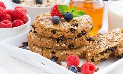 Fehérje keksz recept Citromos áfonyás protein keksz