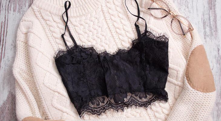 A bralette viselése A bralette stílusos viselése