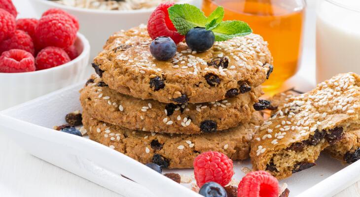 Fehérje keksz recept Citromos áfonyás protein keksz