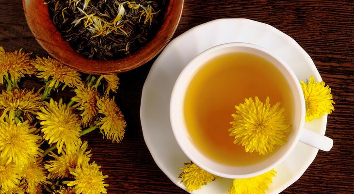 Pitypang tea elkészítése Gyermekláncfű tea készítése