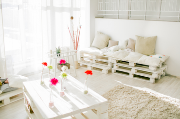 Kerti bútorok raklapból