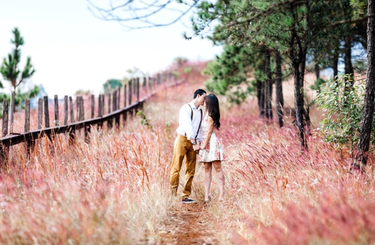 Esküvői drón fotózás szív alkazatban