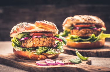 Vegetáriánus hamburger pogácsa