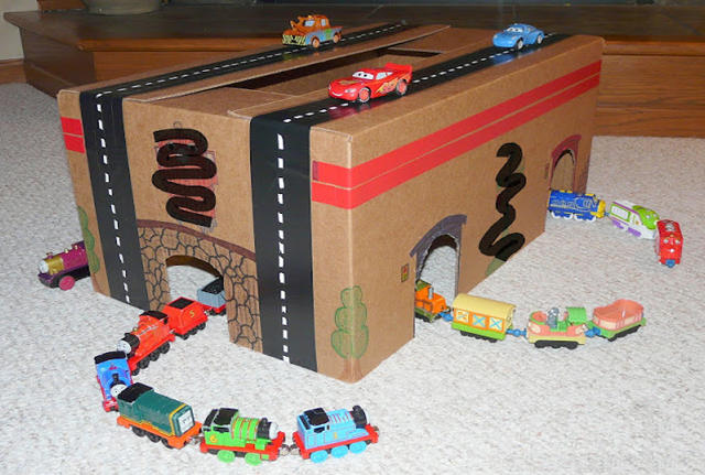 kartonból játék, nagyszerű ötlet kartonból játék